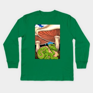 Smug Dragon Kids Long Sleeve T-Shirt